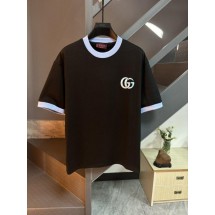 구찌 배색투톤 자수 티셔츠 (국내배송)
