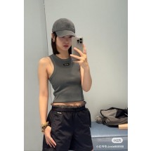 미우미우 2025SS 컬러블록 레터 자수 스포츠 반바지 (정품급 해외배송)