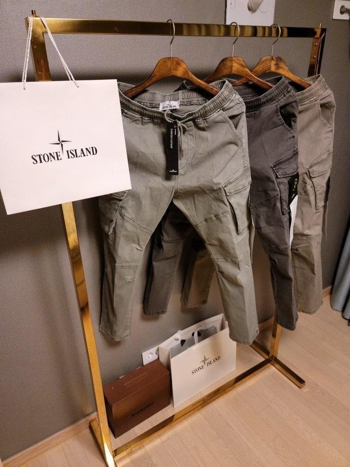 스톤아일랜드 수입원단 워싱 빈티지 팬츠 (국내배송)
