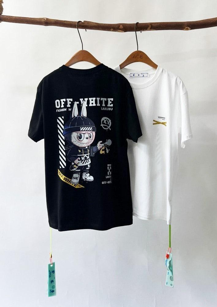 오프화이트 라부부 콜라보 반팔티 (국내배송)