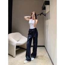 로에베 포켓 자수 레이스업 데님 팬츠 (해외배송)