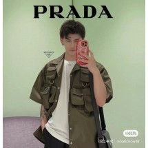 프라다 나일론 셔츠 반팔 (해외배송)