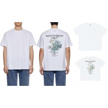 우영미 플라워 백로고 반팔(2color) (국내배송)