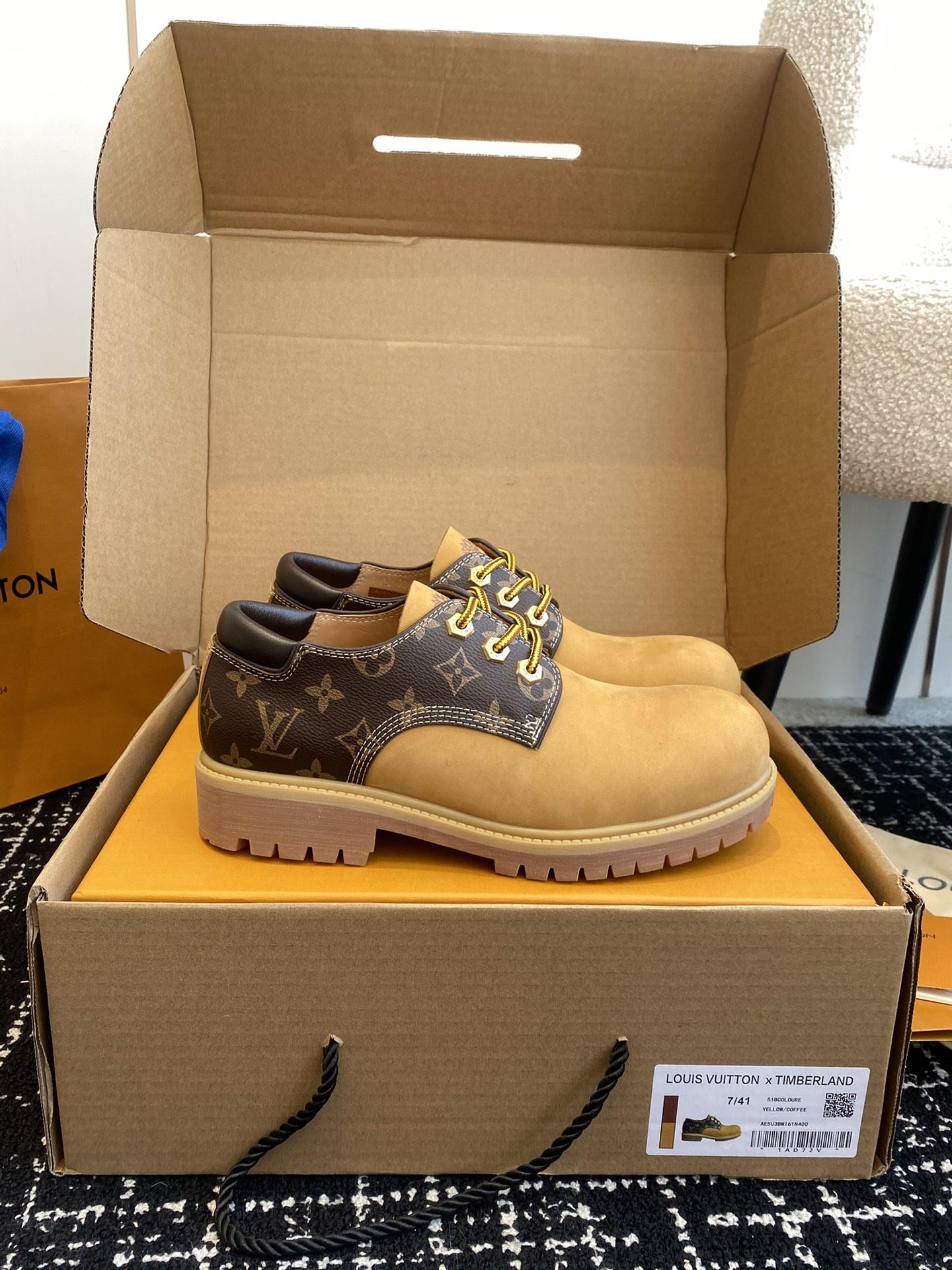 루이비통 x Timberland 로우탑 엠보싱 남성 로퍼 (해외배송)