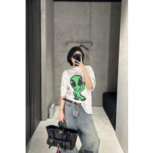 발렌시아가 파리 패밀리 루미너스 에일리언 반팔 티셔츠 (해외배송)