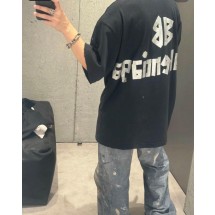 발렌시아가 파리 패밀리 마스킹 테이프 반팔 티셔츠 (해외배송)