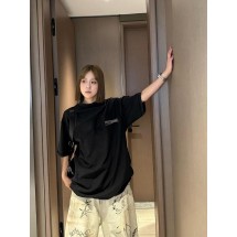 발렌시아가 파리 패밀리 리버스 콜라 라운드넥 반팔 티셔츠 (해외배송)