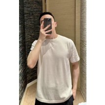 루이비통 자카드 슬리브 울 반팔 티셔츠 (해외배송)