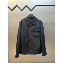 프라다 재활용 나일론 라펠 재킷 (해외배송)