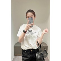 베르사체 로고 프린트 반팔 티셔츠 (해외배송)