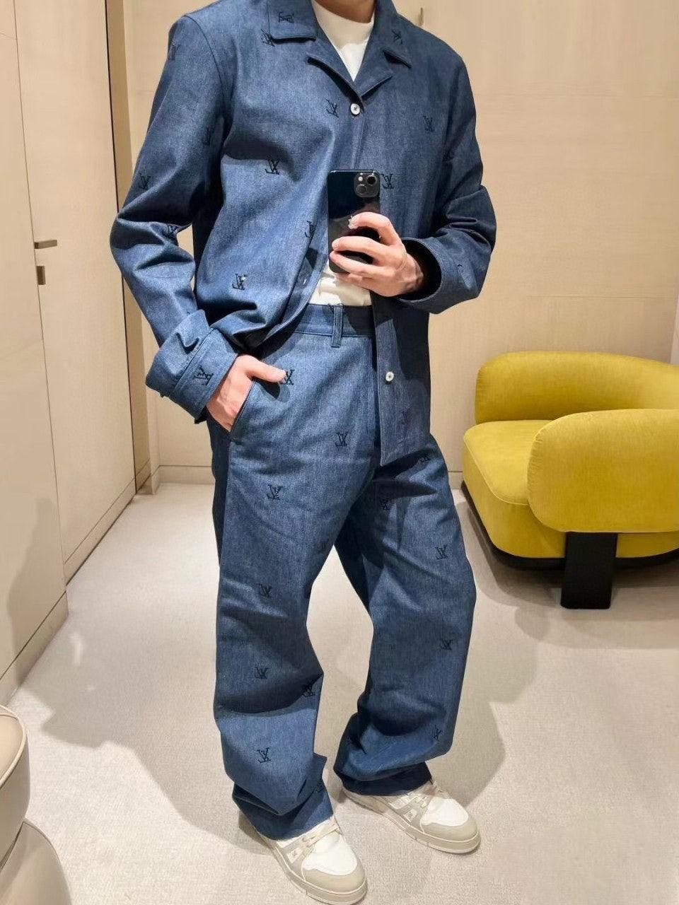 루이비통 LV 다이아몬드 파자마 데님 셔츠 (해외배송)