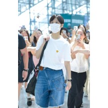 베르사체 스몰 골드 라벨 자수 반팔 티셔츠 (해외배송)