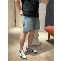 루이비통 클래식 엠보싱 레터링 데님 반바지 (해외배송)