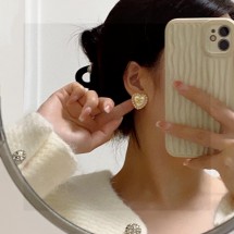 샤넬 진주 문자 하트 귀걸이 (해외배송)