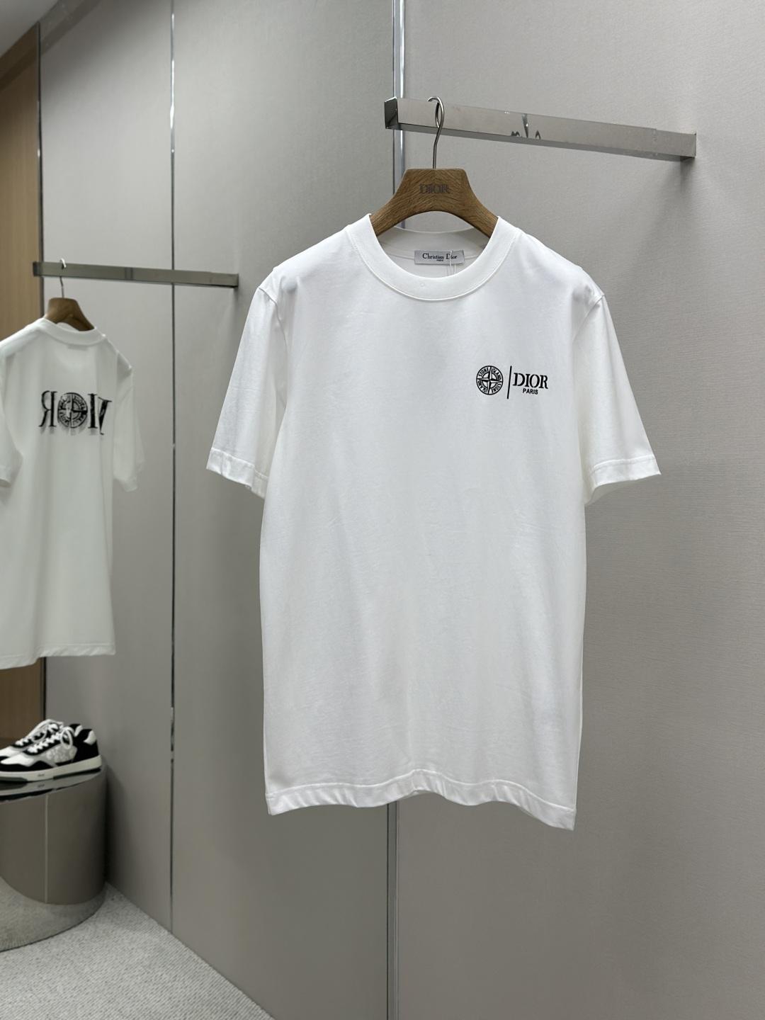디올 반팔 라운드넥 티셔츠 (해외배송)