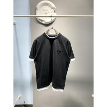 프라다 레이어드 반팔 티셔츠 (국내배송)