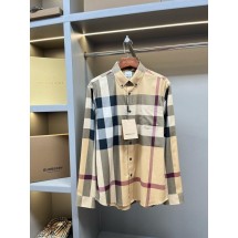 버버리 베이지 체크셔츠 (국내배송)