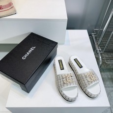 샤넬 더블 C 체인 버클 플랫폼 샌들 (해외배송)