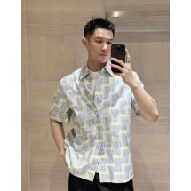 루이비통 1V 25SS 래더 체크 프린트 반팔 셔츠 (정품급 해외배송)
