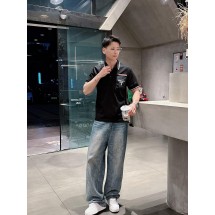 프라다 포켓 자수 퓨전 폴로 반팔 (해외배송)