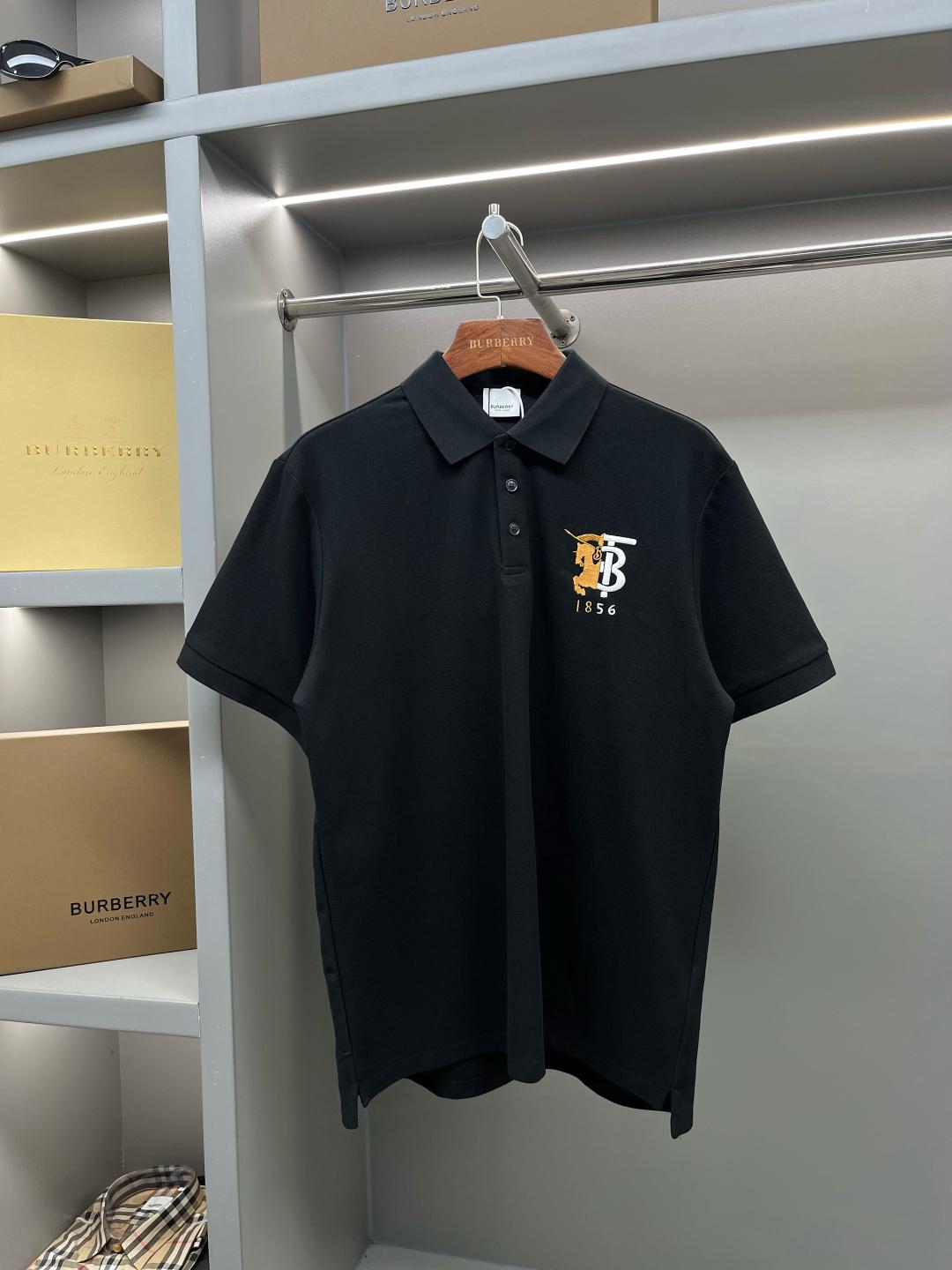 버버리 피케 코튼 폴로 셔츠 (해외배송)