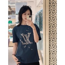 루이비통 세일보트 자수 라운드넥 반팔 티셔츠 (해외배송)