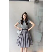 미우미우 플레드  스커트 (해외배송)