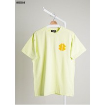 발렌시아가 테이프 타입 미디엄 핏 숏 슬리브 코튼 티셔츠 (국내배송)