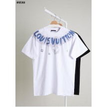 루이비통 라운드 넥 그래피티 로고 숏 슬리브 코튼 티셔츠 (국내배송)