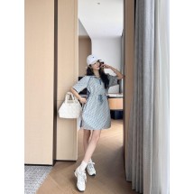 디올 후드 하프 지퍼 원피스 (해외배송)