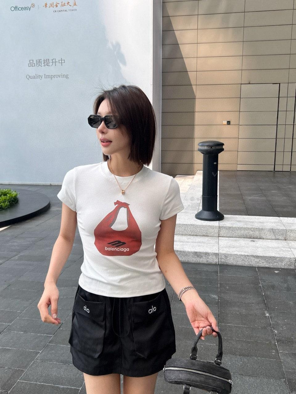 발렌시아가 토트백 티셔츠 (해외배송)