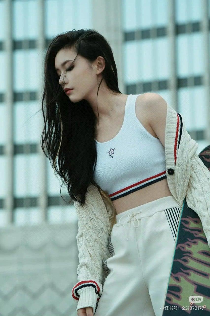디올 테니스 스포츠 스타일 숏 탑 (해외배송)
