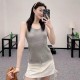 펜디 자수 문자 라펠 니트 나시 (해외배송)