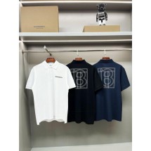 버버리 모노그램 모티프 카라 반팔 (국내배송)