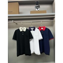 구찌 GC 라인 배색 카라 반팔 (국내배송)