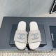 샤넬 라운드 토 가죽 라벨 슬리퍼 (해외배송)
