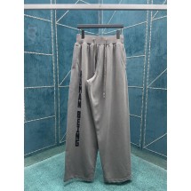 발렌시아가 뉴레터 자수 벨벳 그레이 스웨트팬츠 (해외배송)