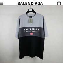 발렌시아가 배색 오버핏 반팔 (국내배송)