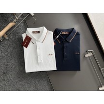 로로피아나 스티치포인트 엠보로고 카라 반팔 (국내배송)