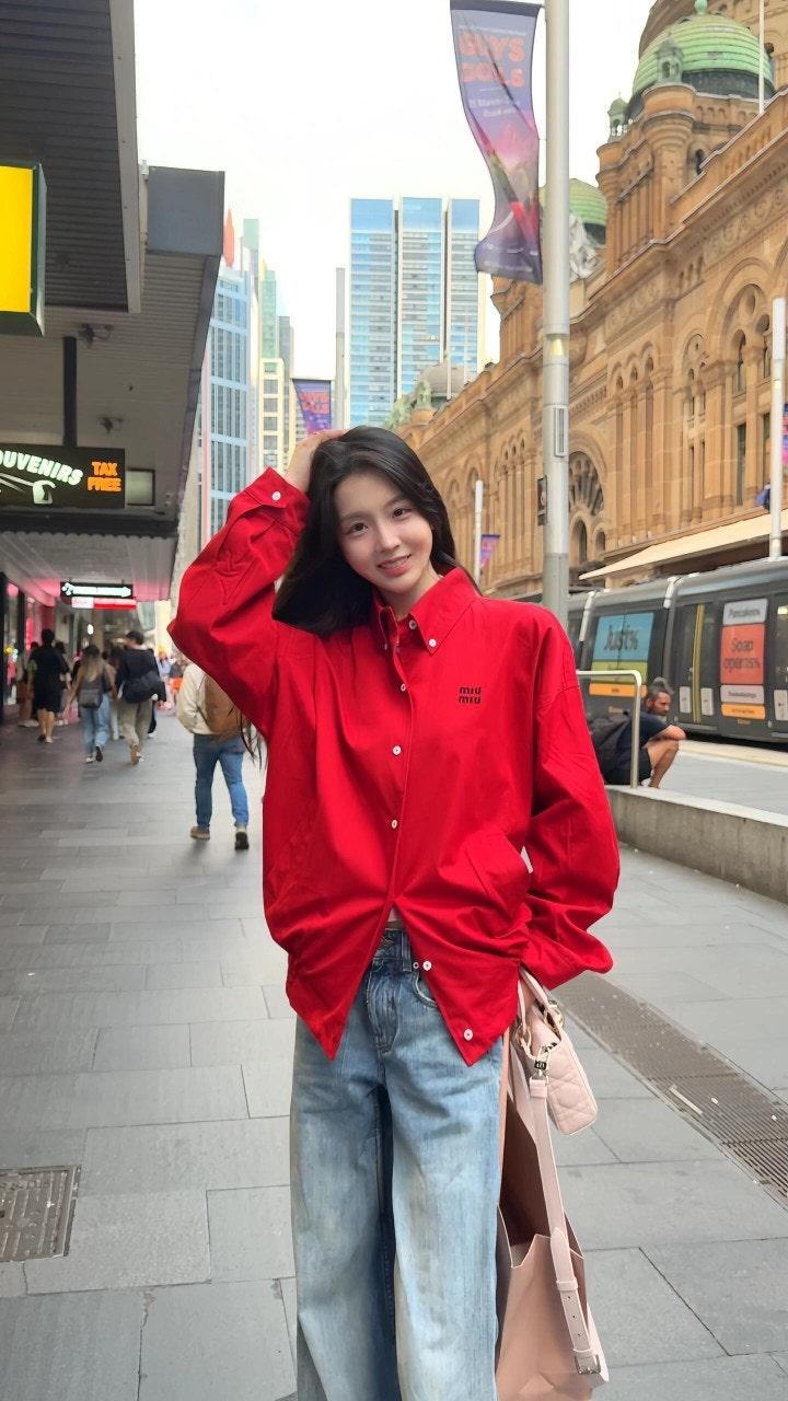 미우미우 스탠드 칼라  자켓 (해외배송)