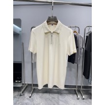 로로피아나 남성용 고급 비즈니스 캐주얼 지퍼 라펠 반팔 (해외배송)