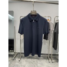로로피아나 남성용 고급 비즈니스 캐주얼 지퍼 라펠 반팔 (해외배송)