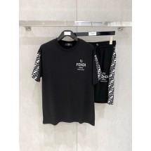펜디 라운드넥 반팔 반바지 세트 (해외배송)