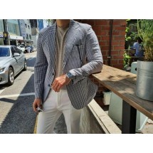 구찌 G사의 시어서커 투스체크 스포츠 자켓 (국내배송)