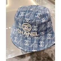 샤넬 로고 자수 멀티 데님 버킷햇 (국내배송)