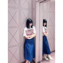 구찌 레드 웨이브 프린트 라운드넥 반팔 (정품급 해외배송)