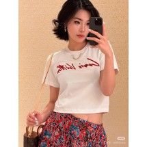 루이비통 자수 반팔 2컬러 (해외배송)