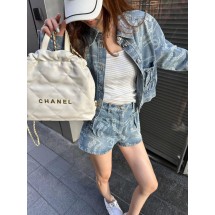 샤넬 프린트 데님 재킷 (해외배송)