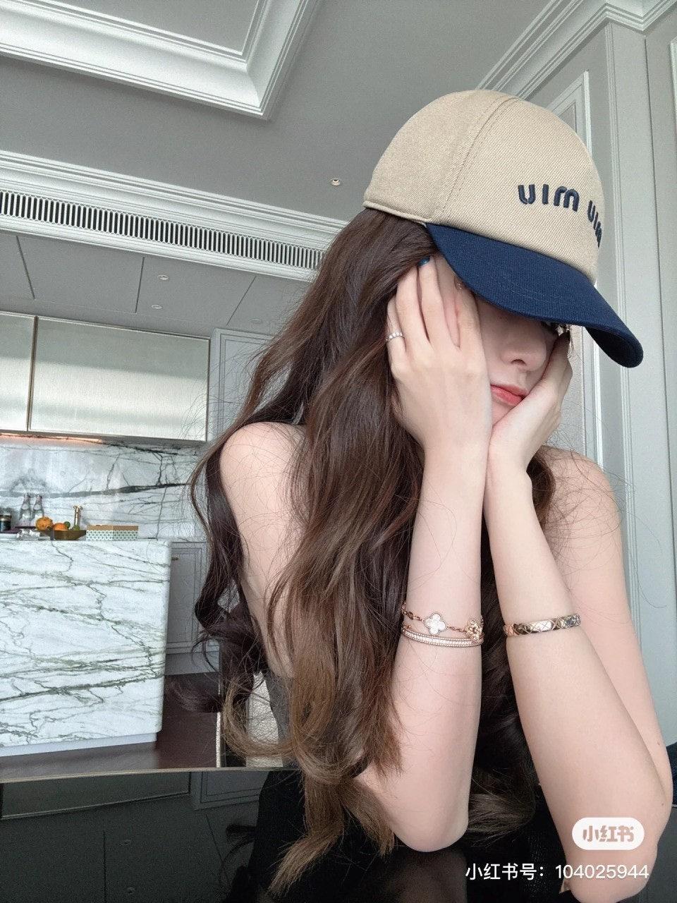 미우미우 컬러블록 야구 모자 (해외배송)