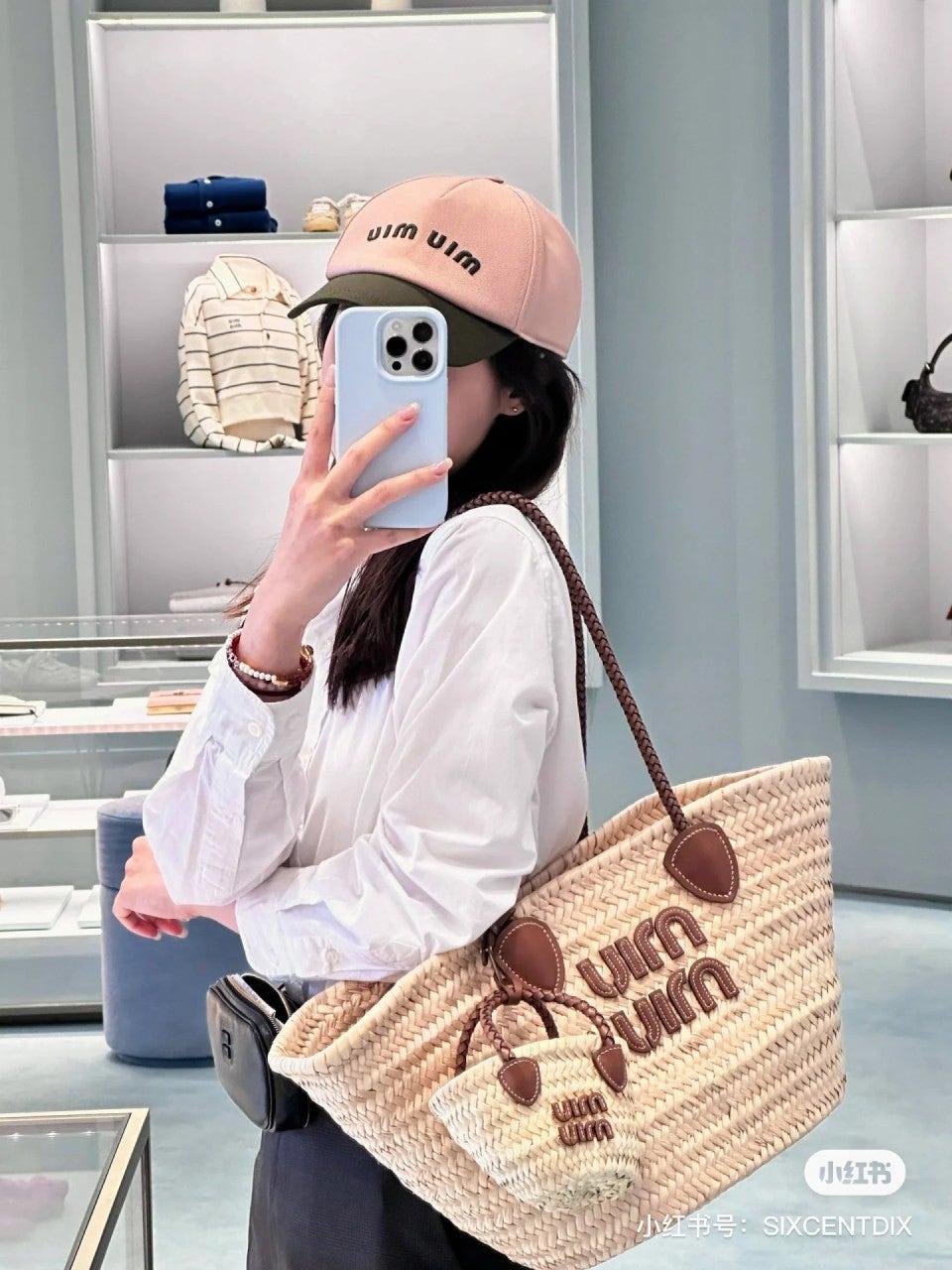 미우미우 컬러블록 야구 모자 (해외배송)